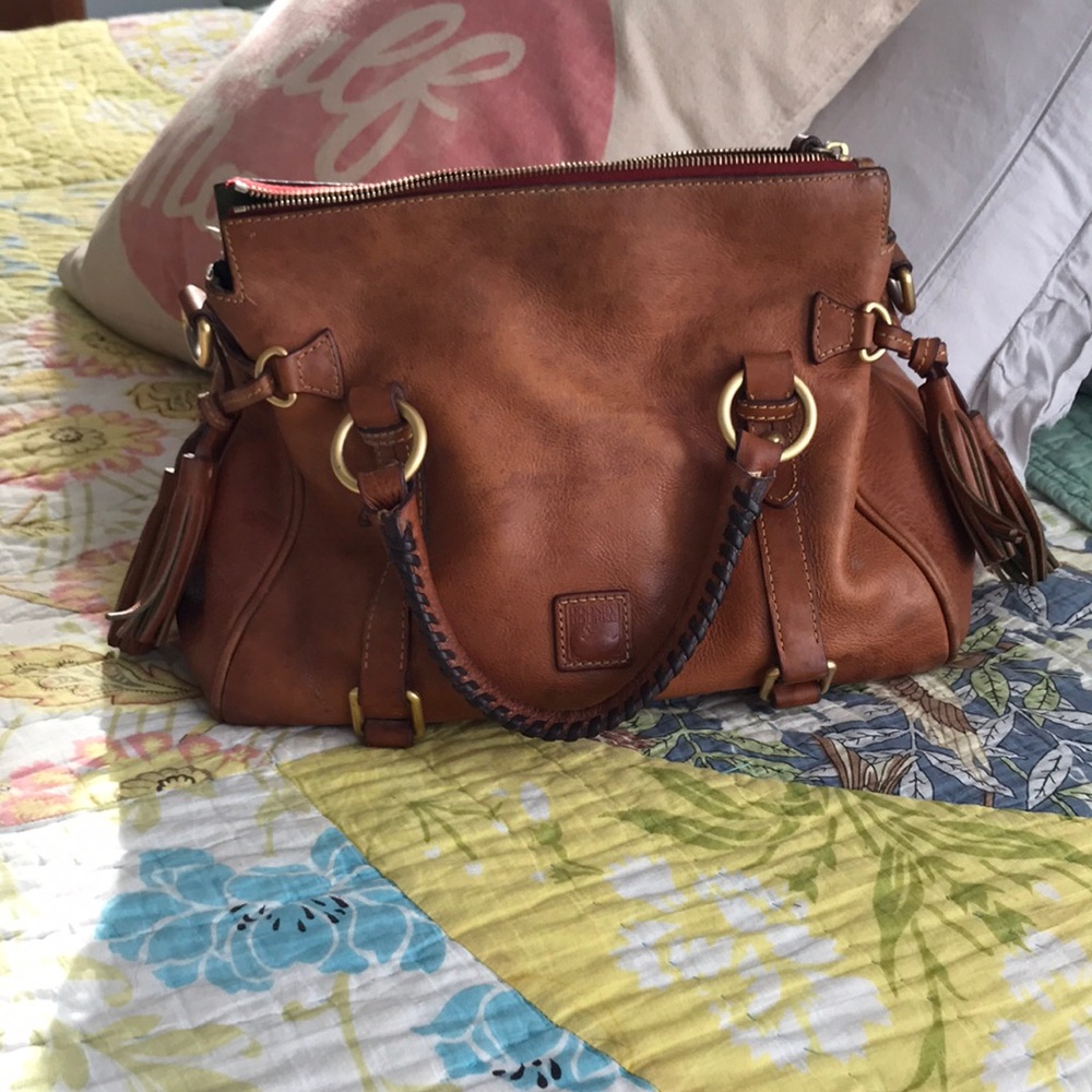Dooney and Burke leather satchel